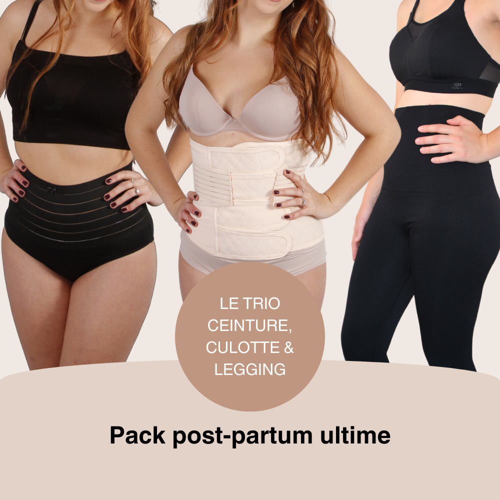 Pack Postpartum - Ceinture & Legging & 2 culottes